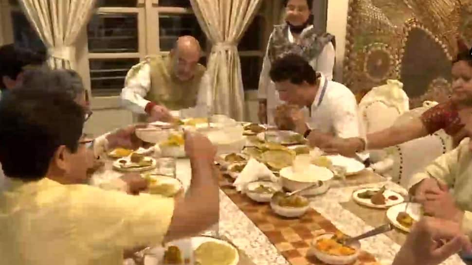 Sourav Ganguly hosts Amit Shah for dinner at his Kolkata residence, guess what was served