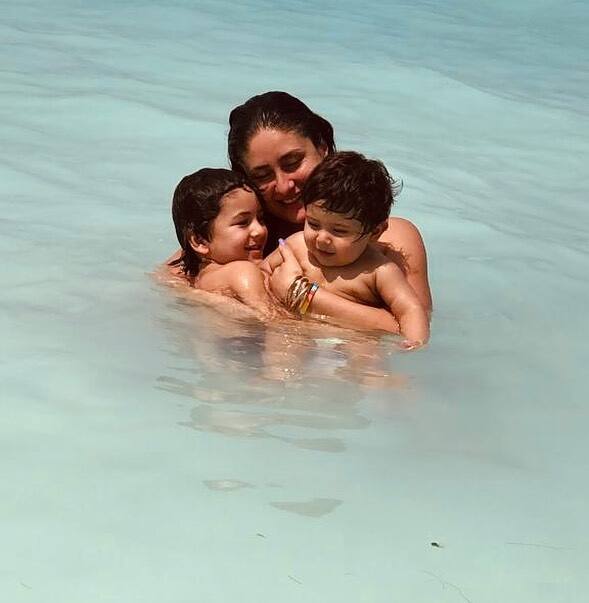 Kareena Kapoor shares photo with Taimur and Jehangir