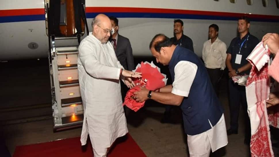 Union Home Minister Amit Shah arrives in Assam on three-day tour - Vimarsana News