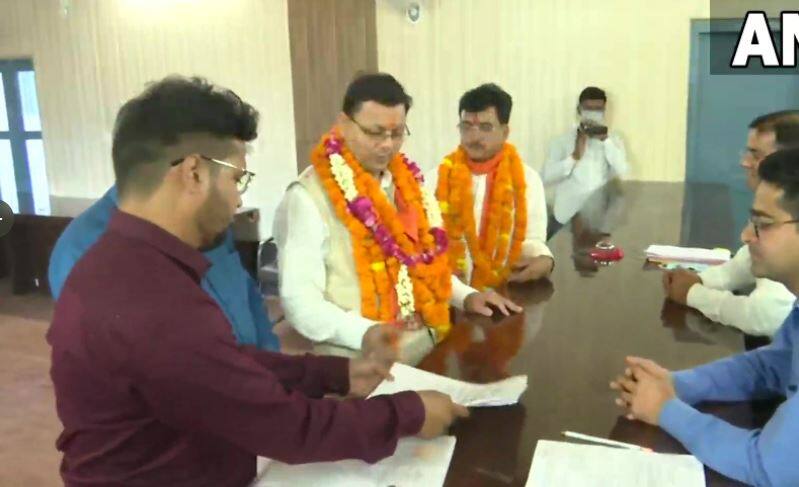 Uttarakhand CM Pushkar Singh Dhami files nomination for Champawat assembly by-elections