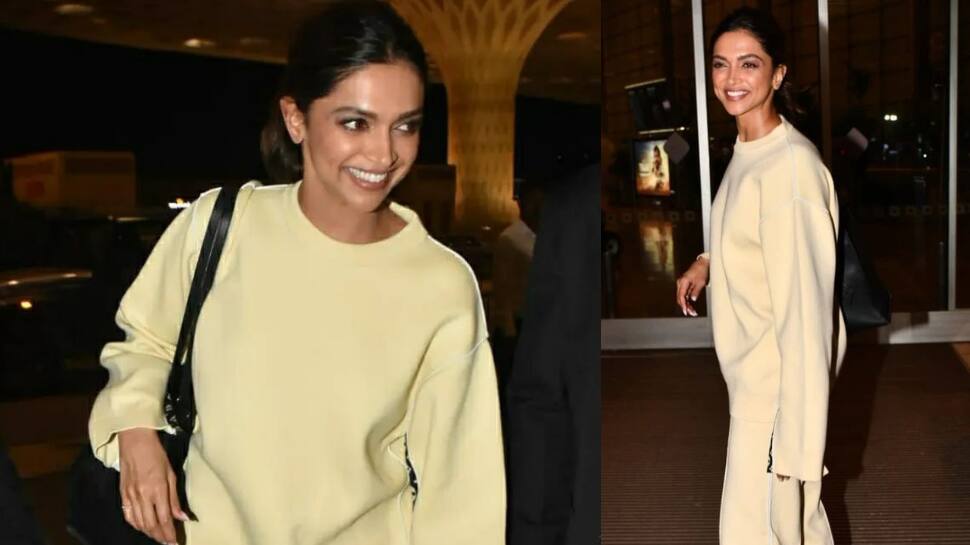 Deepika Padukone heads to Cannes on jury duty, wears beige co-ord set for airport look: Video