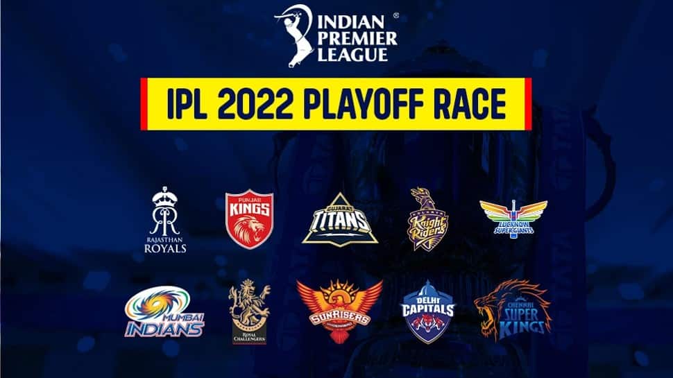 IPL 2022 playoff scenarios What CSK, DC, RR, RCB, SRH, PBKS, KKR need