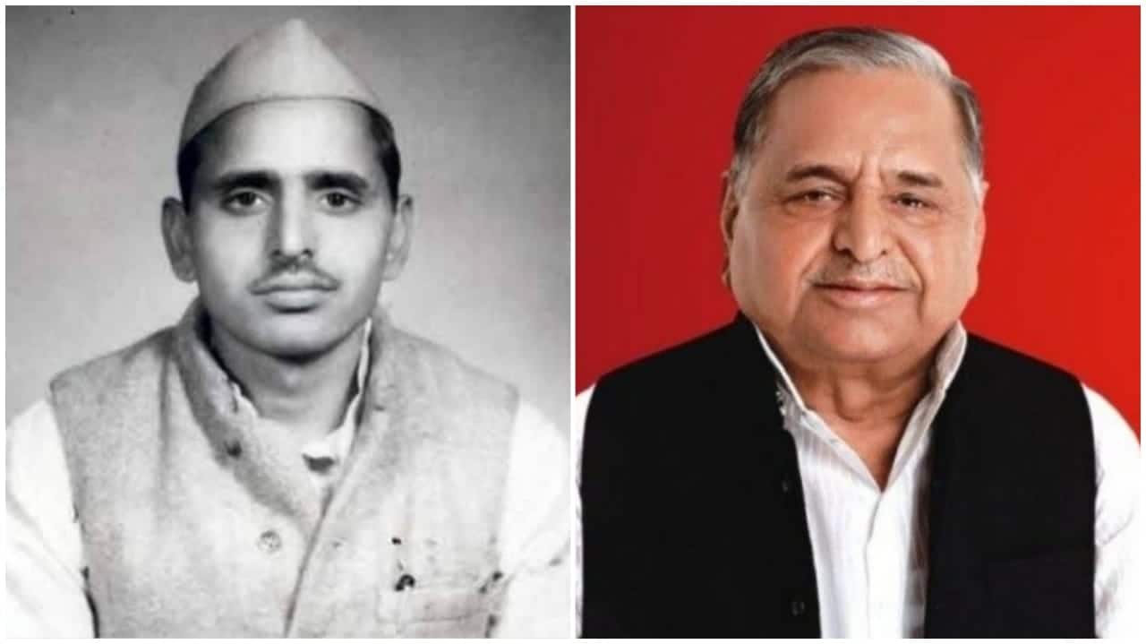 An old pic of Samjawadi party leader Mulayam Singh Yadav