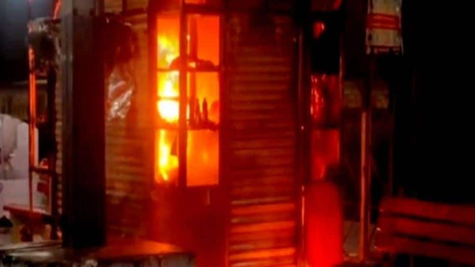 Uttar Pradesh: Massive fire in canteen stirs panic at Moradabad railway station