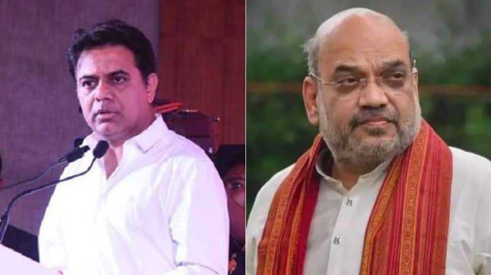 Amit Shah receives ‘question paper’ from KTR ahead of his state visit