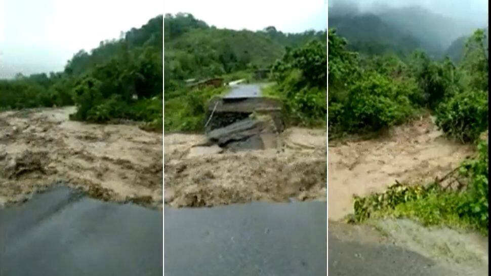 Assam floods: Portion of road washed away, 3 people dead in Dima Hasao district; 25,000 people hit in six districts