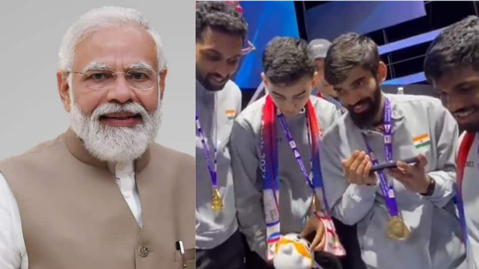 You all have made it: PM Narendra Modi speaks to India&#039;s Thomas Cup 2022 winners, invites them to residence - WATCH