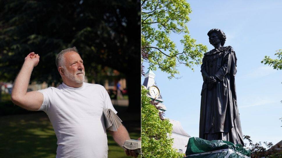 La statue de Margaret Thatcher expulsée peu de temps après son installation, huée par un passant |  Nouvelles du monde