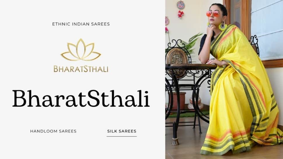 BharatSthali’s Maheshwari saree is a traditional loom powered by Indian history thumbnail