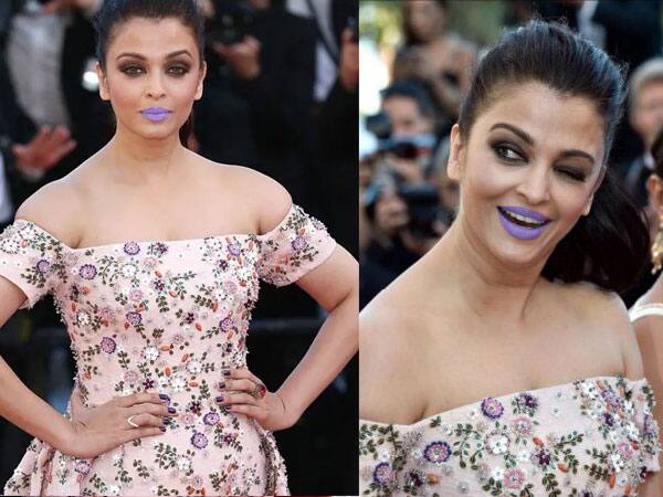 Aishwarya Rai's most controversial purple lips avatar at Cannes 