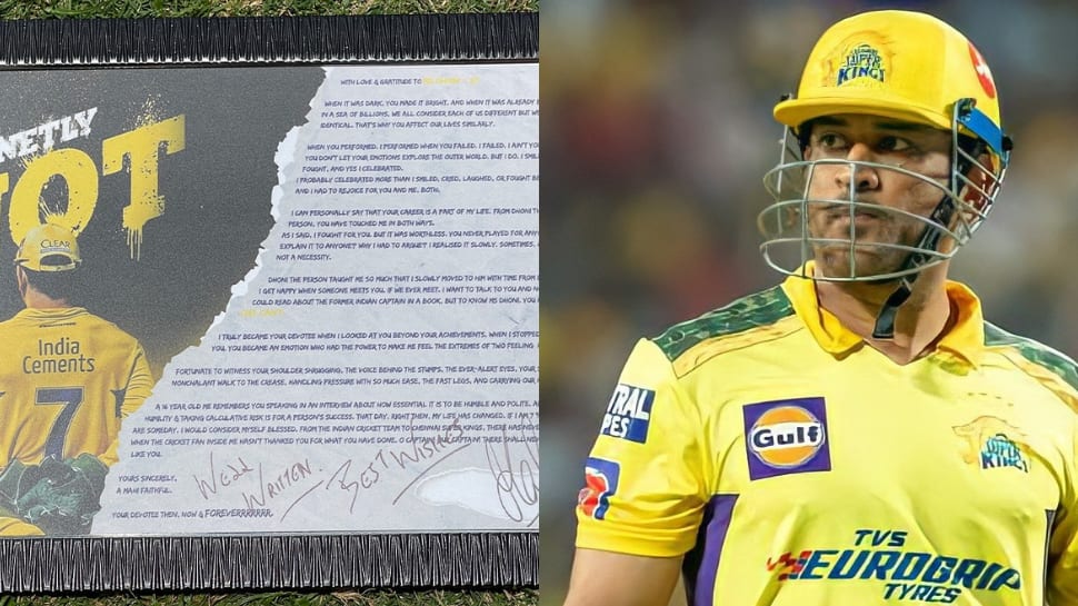 IPL 2022: MS Dhoni&#039;s heartfelt reply to a Chennai Super Kings fan will win your hearts, check here