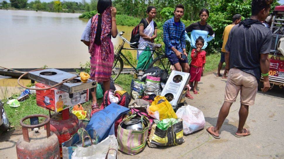 Nearly fifty thousand flood-affected people have sought refuge