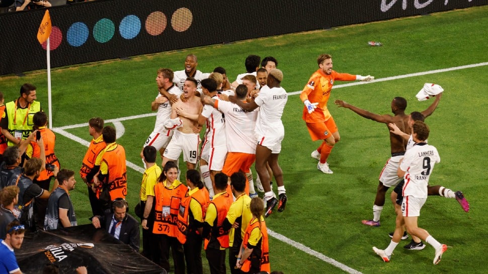 UEFA Europa League: Spot-on Eintracht Frankfurt beat Rangers in shootout to win crown