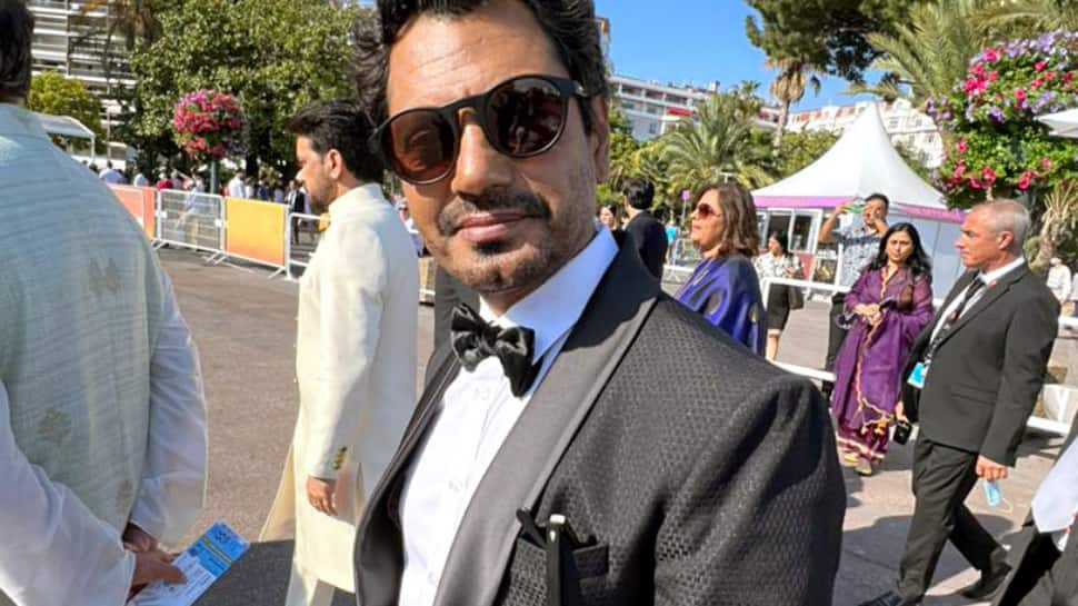 Nawazuddin Siddiqui looks dapper in a black tuxedo