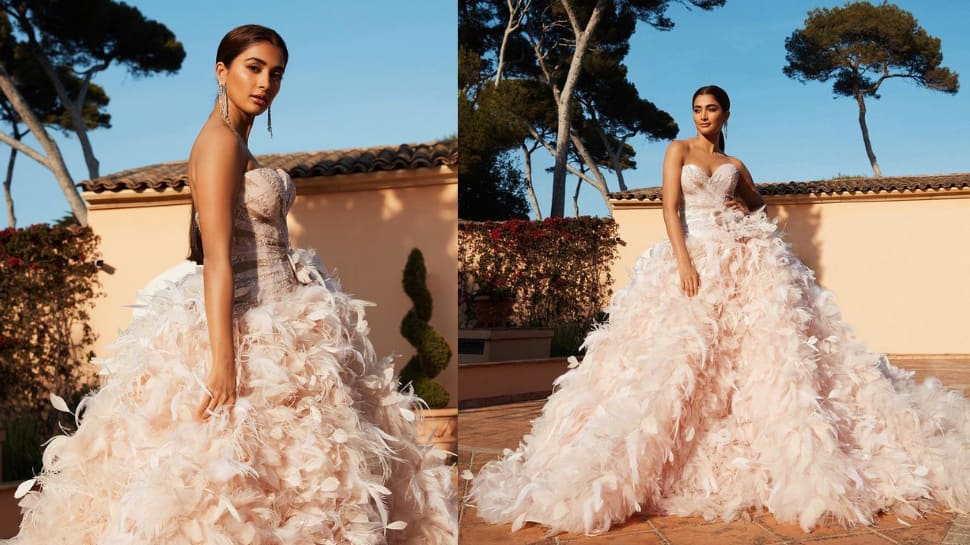 Pooja Hegde looks like a fairytale princess in gorgeous blush pink ball gown