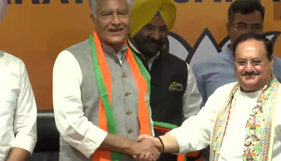 Sunil Jakhar, former Punjab Congress chief, joins BJP in presence of JP Nadda in Delhi