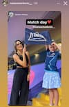 Natasa Stankovic enjoys GT vs RCB game