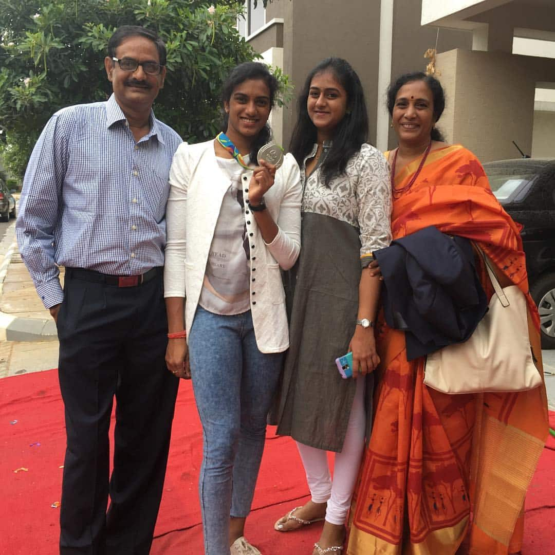 Both of Sindhu's parents were athletes