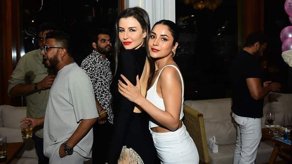 Shehnaaz Gill parties hard with Arbaaz Khan's girlfriend Giorgia Andriani on her birthday, dons sizzling white outfit - VIDEO, PICS