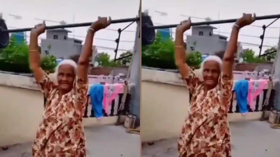 Viral Video: 80-year-old grandma accepts deadlift challenge, leaves grandson in shock - WATCH thumbnail