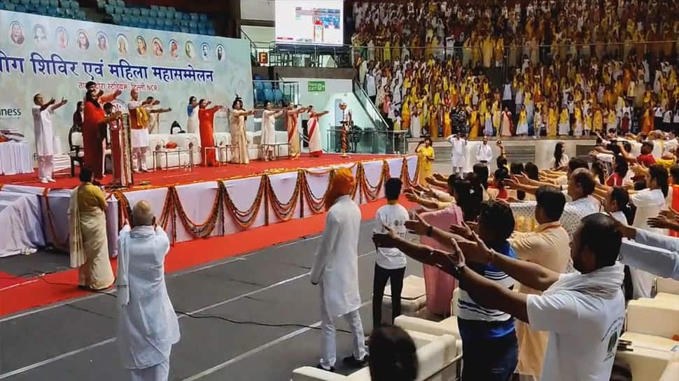 International Yoga Day 2022: Thousands of women practice in Delhi ahead of Yoga Day