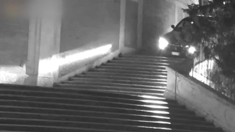 Watch: Saudi Man drives Maserati on Rome’s iconic Spanish steps, fined thumbnail