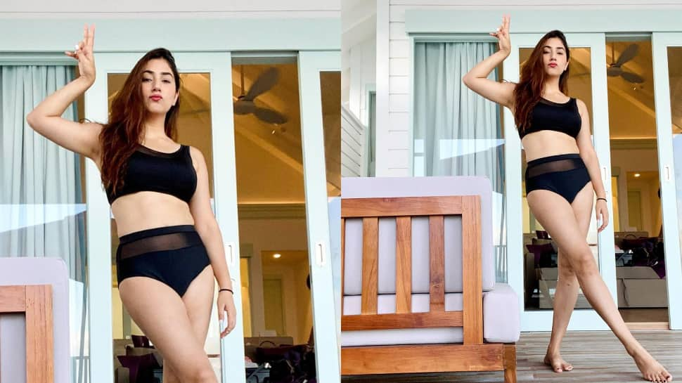 Disha Parmar raises mercury levels in a black bikini as she holidays in the Maldives: PIC