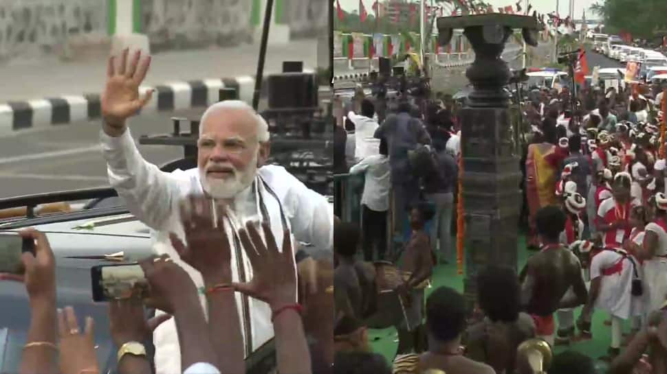 ‘Vanakkam Thalaiva’: PM Modi gets rousing welcome in Chennai, holds roadshow