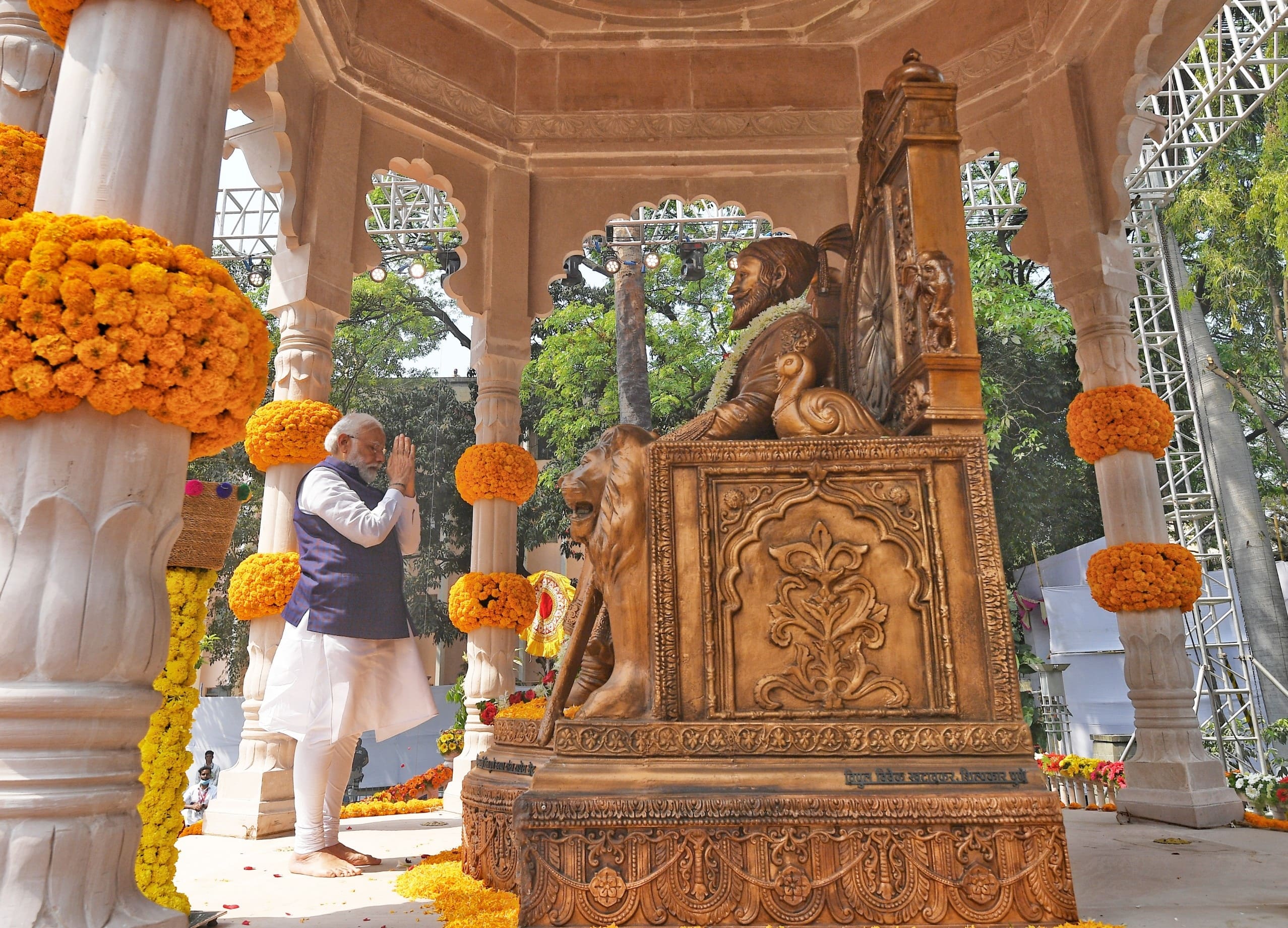 Chhatrapati Shivaji Maharaj's statue in Pune