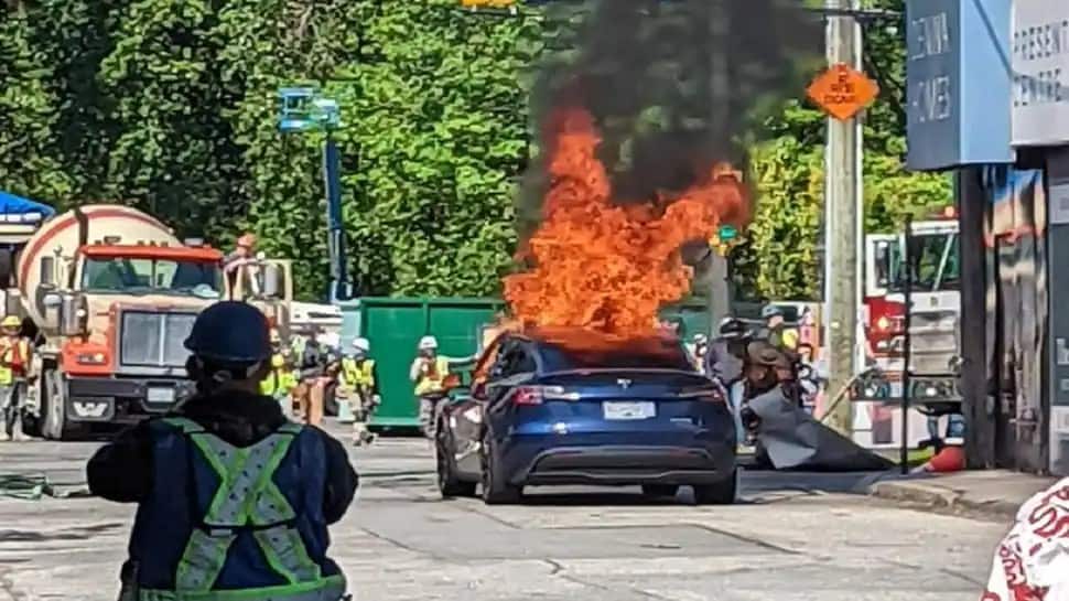 Tesla Model Y fire incident in Canada being investigated by authorities