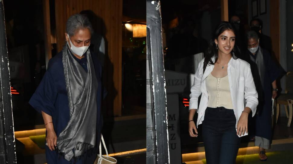 Navya Naveli Nanda spotted with 'nani' Jaya Bachchan