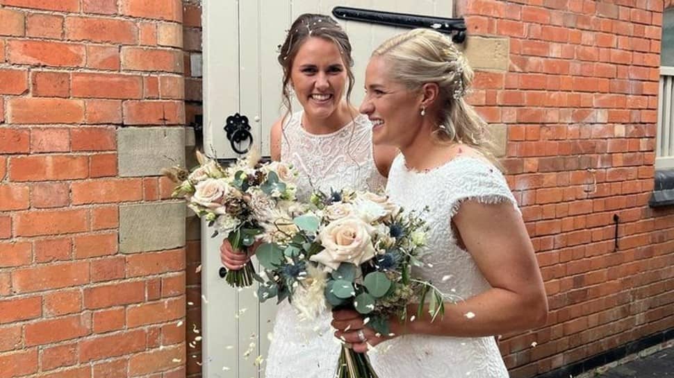 England World Cup-winning women cricketers Nat Sciver and Katherine Brunt get married