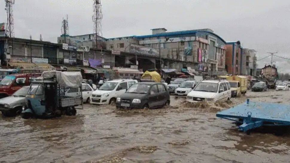 Jammu: Several vehicles washed away after heavy rains trigger flashfloods