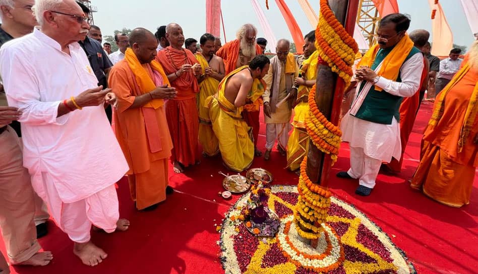 &#039;Victory against invaders&#039;: UP CM Yogi Adityanath launches next phase of Ram temple construction