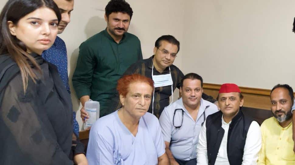 ‘Get well soon’: Akhilesh Yadav visits Azam Khan at Delhi hospital amid reports of rift