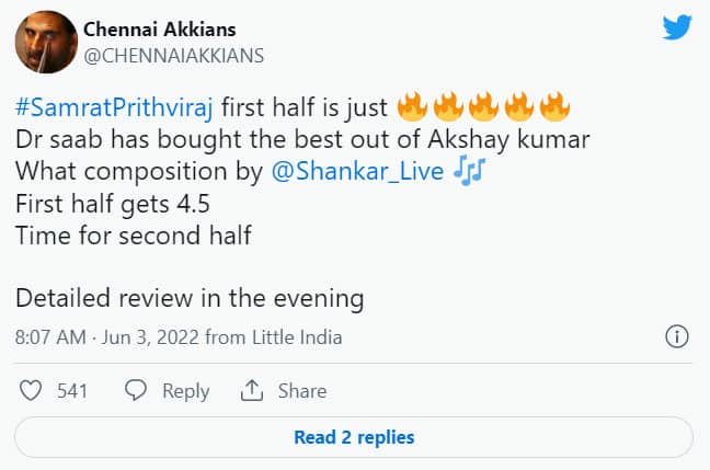 Director Chandraprakash Dwivedi gets high praise for Samrat Prithviraj