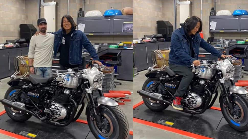 Fast and Furious actor Sung Kang aka &#039;Han&#039; visits Royal Enfield facility, checks out Shotgun 650