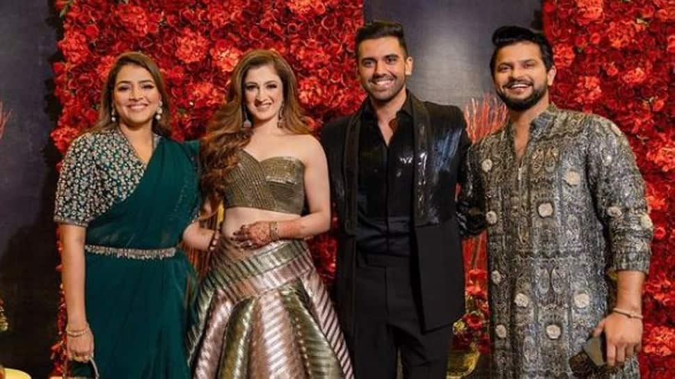 Deepak Chahar - Jaya Bhardwaj reception: Suresh Raina and other CSK stars attend grand event in Delhi - check INSIDE pics