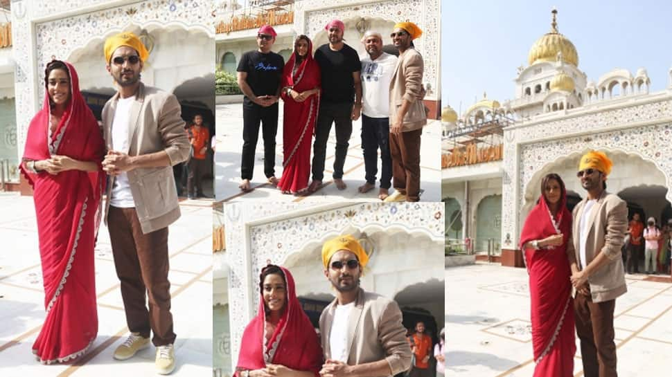 Janhit Mein Jaari: Nushrratt Bharuccha and team seek blessings at Bangla Sahib Gurudwara in Delhi 