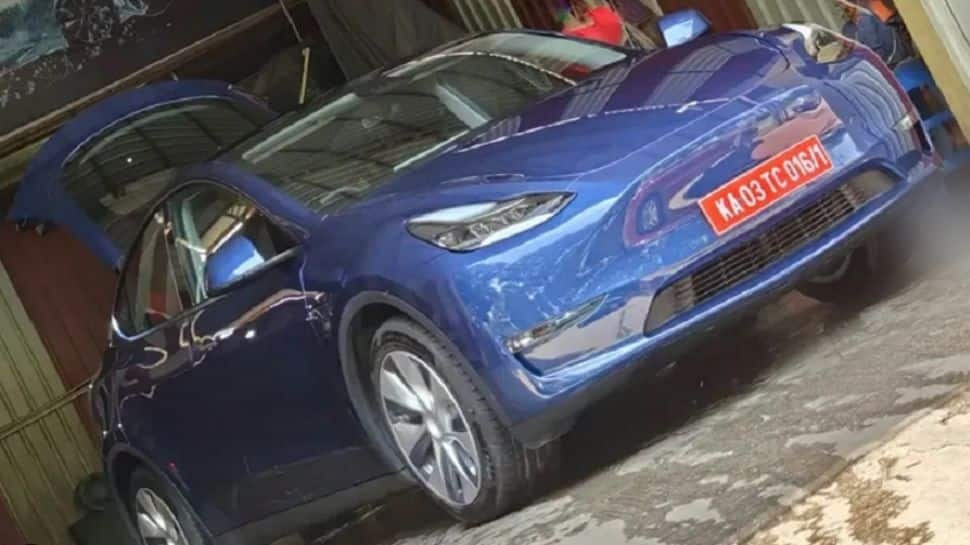 Amidst fallout with Govt, Tesla Model Y electric car spotted in India again; check pics