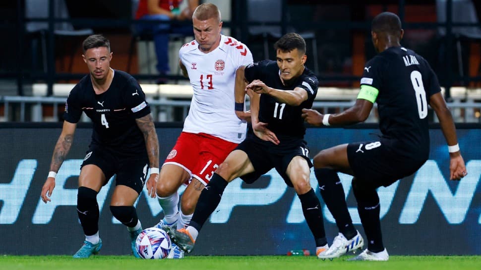 UEFA Nations League: Denmark edge past Austria after power outage in Vienna delays game