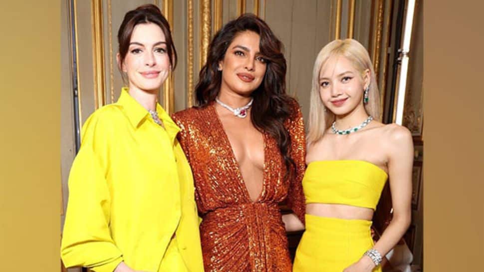 Priyanka Chopra had a gala time with Anne Hathaway and Blackpink&#039;s Lisa in Paris - See PICS!