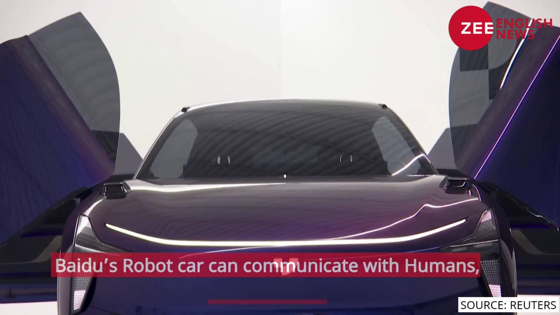 Baidu's electric vehicle firm Jidu unveils first 'robot' car | Zee News