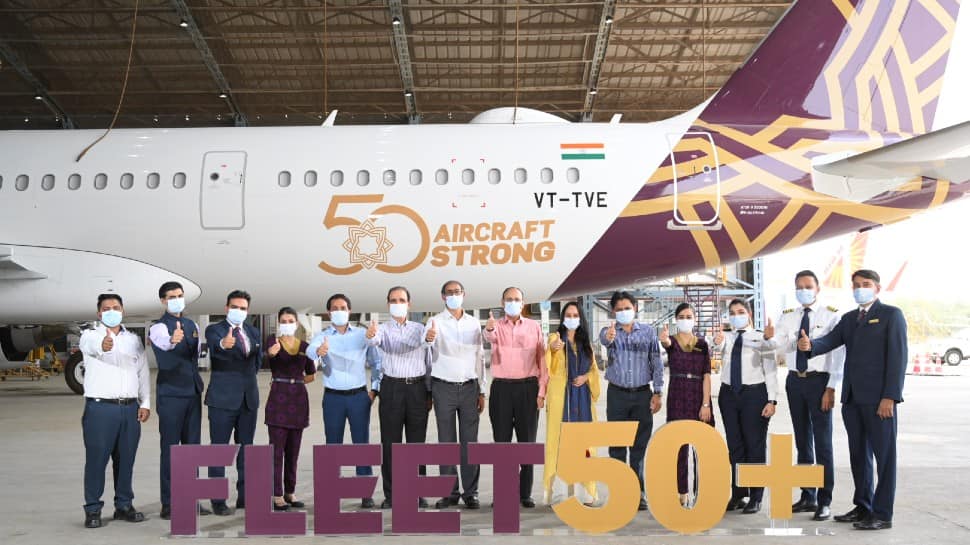 Vistara inducts 50th aircraft in its fleet with special livery, check here