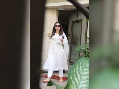 sachin and babi light blue dress Kareena Kapoor Khan expertly gives this glam trend a casual twist