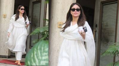 Kareena Kapoor Khan wears white salwar kameez