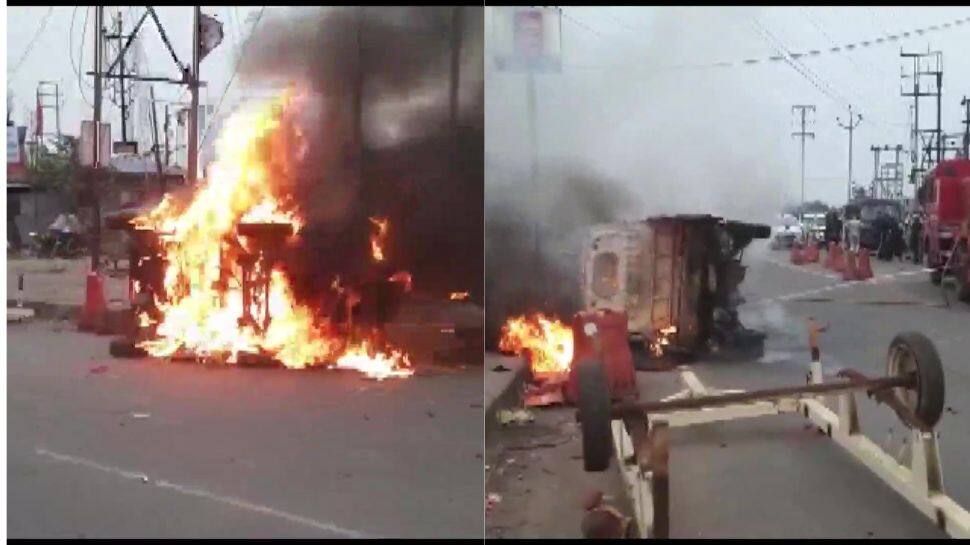 Nupur Sharma controversy: Agitation turns violent in West Bengal’s Howrah, protestors torch vehicles, clash with police