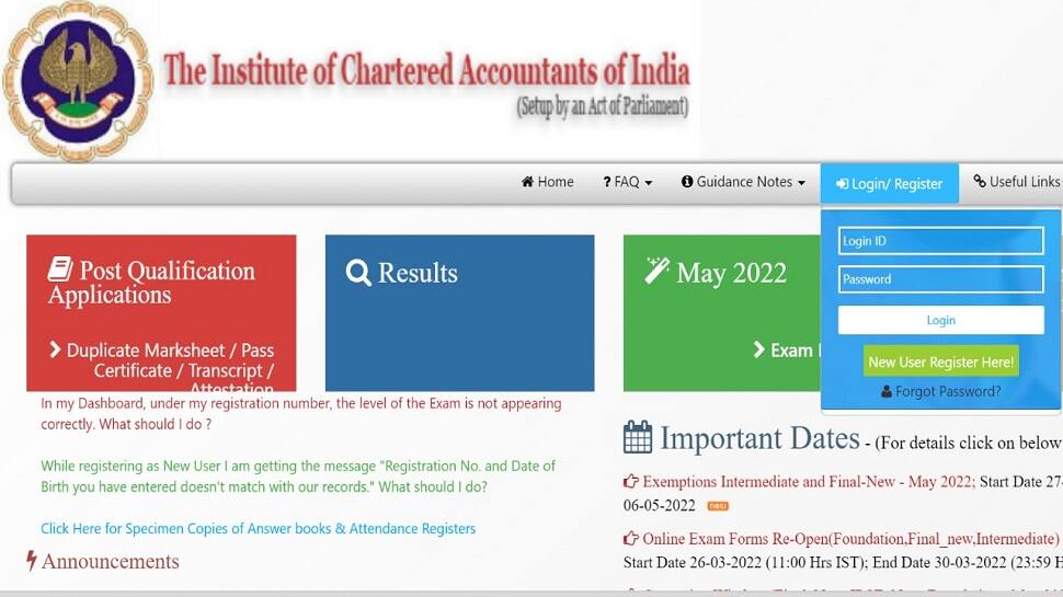 ICAI CA Foundation admit card 2022 for June exams released at icaiexam.icai.org, get direct link here | India News - Vimarsana News
