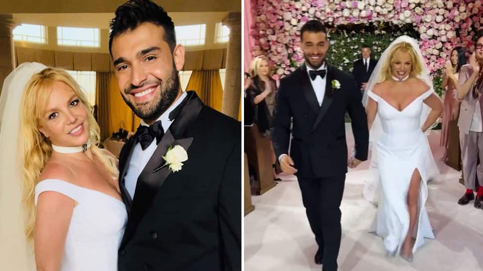 Newlyweds Britney Spears and Sam Asghari&#039;s dreamy FIRST photos from marriage ceremony out!