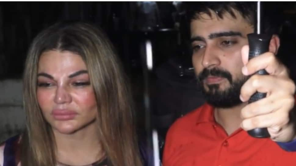 Rakhi Sawant cries inconsolably as she files police complaint against ex-husband Ritesh: Watch video